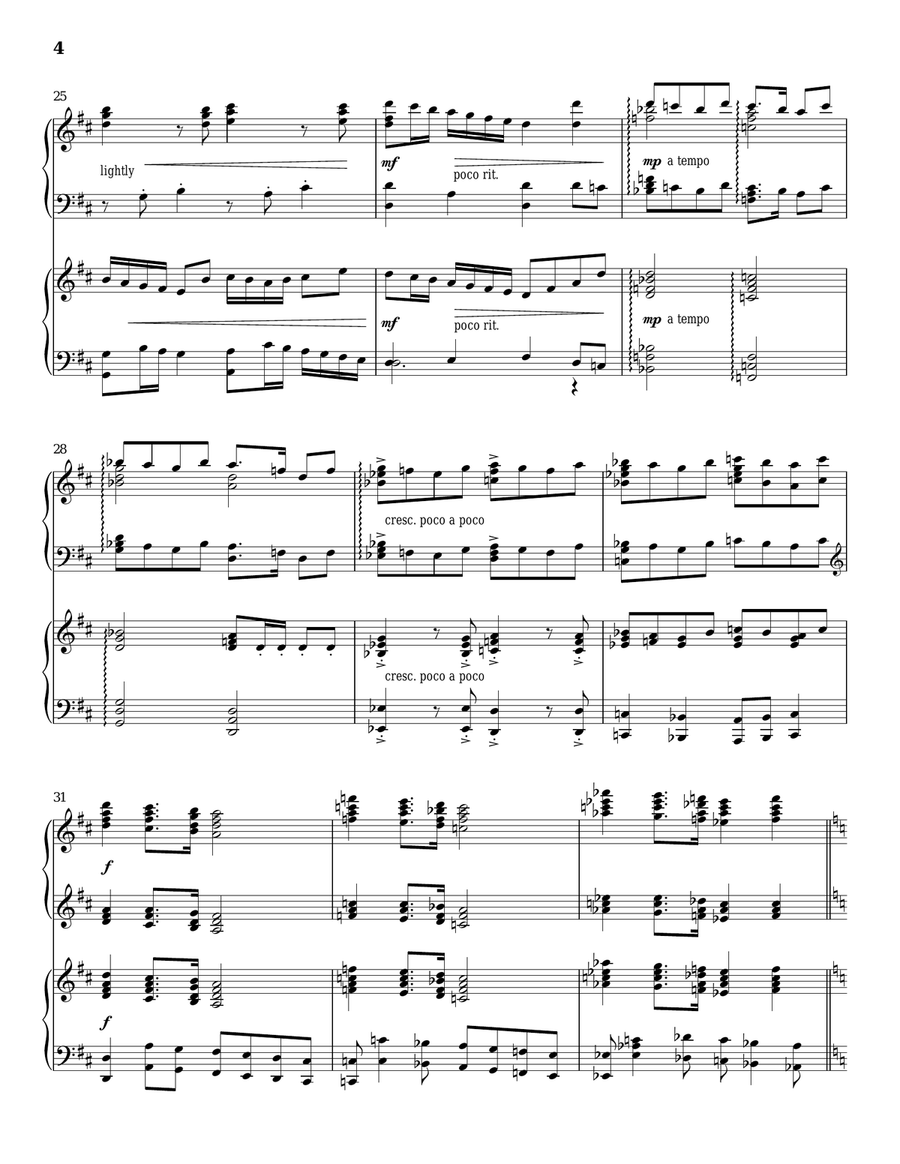 Joy To The World Piano Duet scores gallery preview page 4
