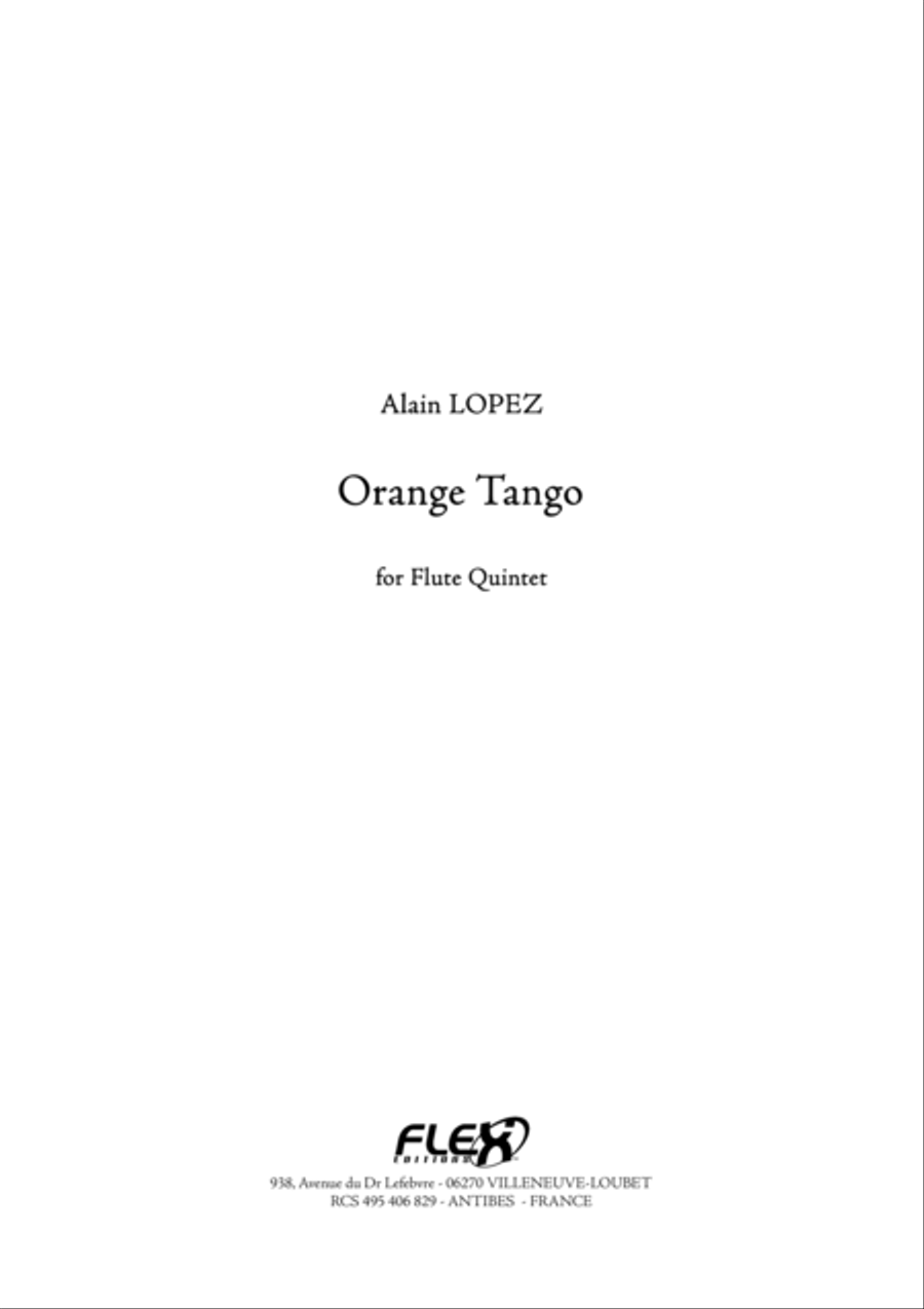 Orange Tango Orange Tango Flute scores gallery preview page 1