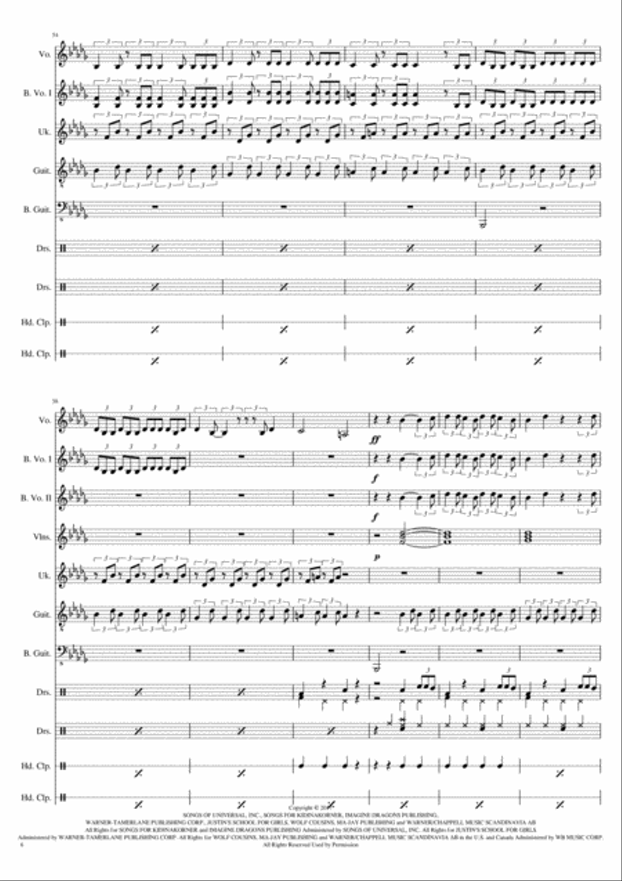 Believer Small Ensemble scores gallery preview page 6
