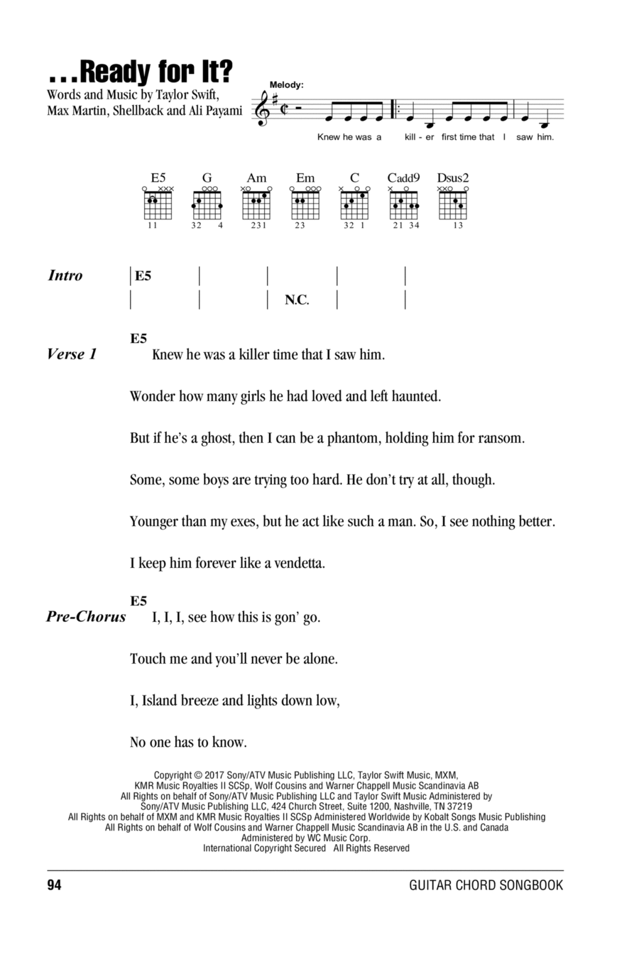 ...Ready For It? Acoustic Guitar scores gallery preview page 1