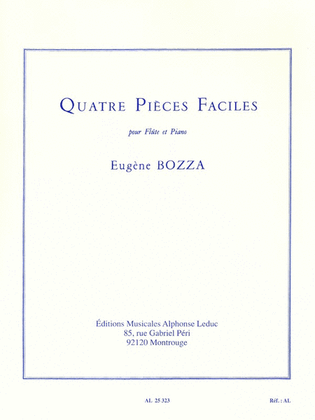 Book cover for 4 Pieces Faciles (flute & Piano)