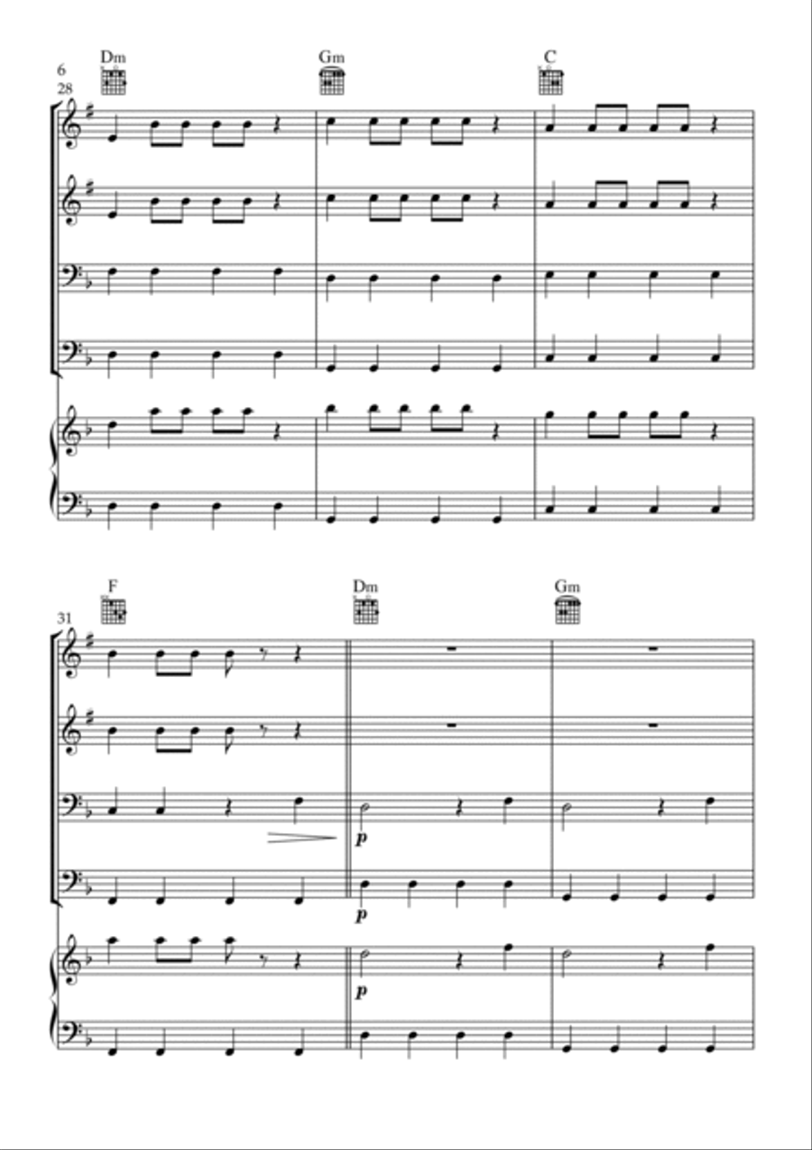 Flowers Trombone scores gallery preview page 6