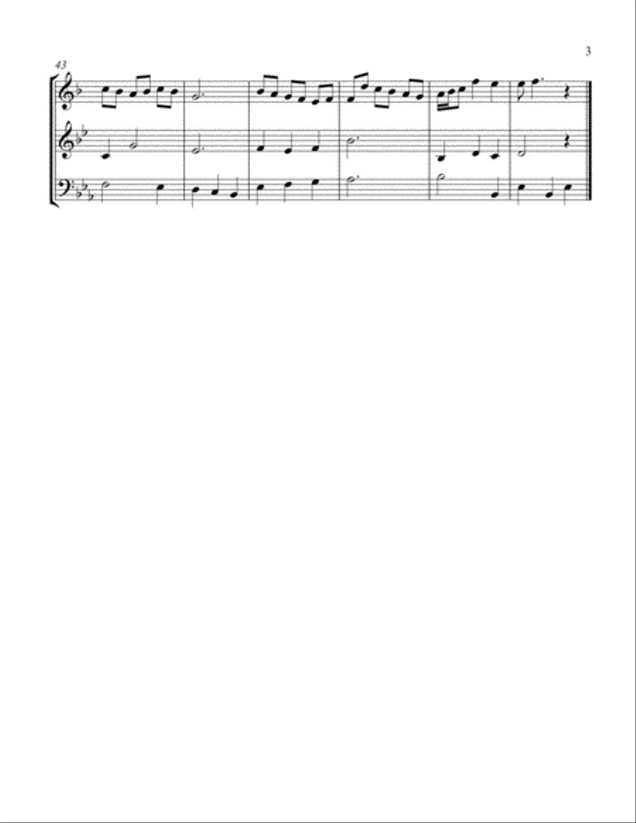 Two Menuettos from Iphegenia Brass Ensemble scores gallery preview page 3