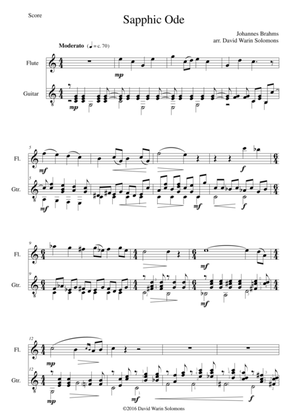 Sapphic Ode for flute and guitar
