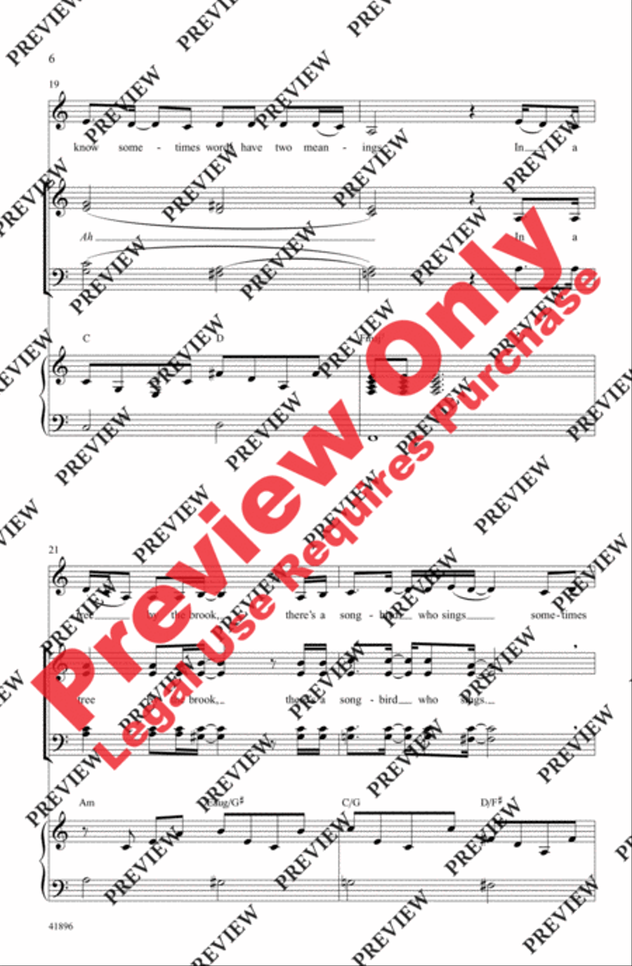 Stairway to Heaven 4-Part scores gallery preview page 5