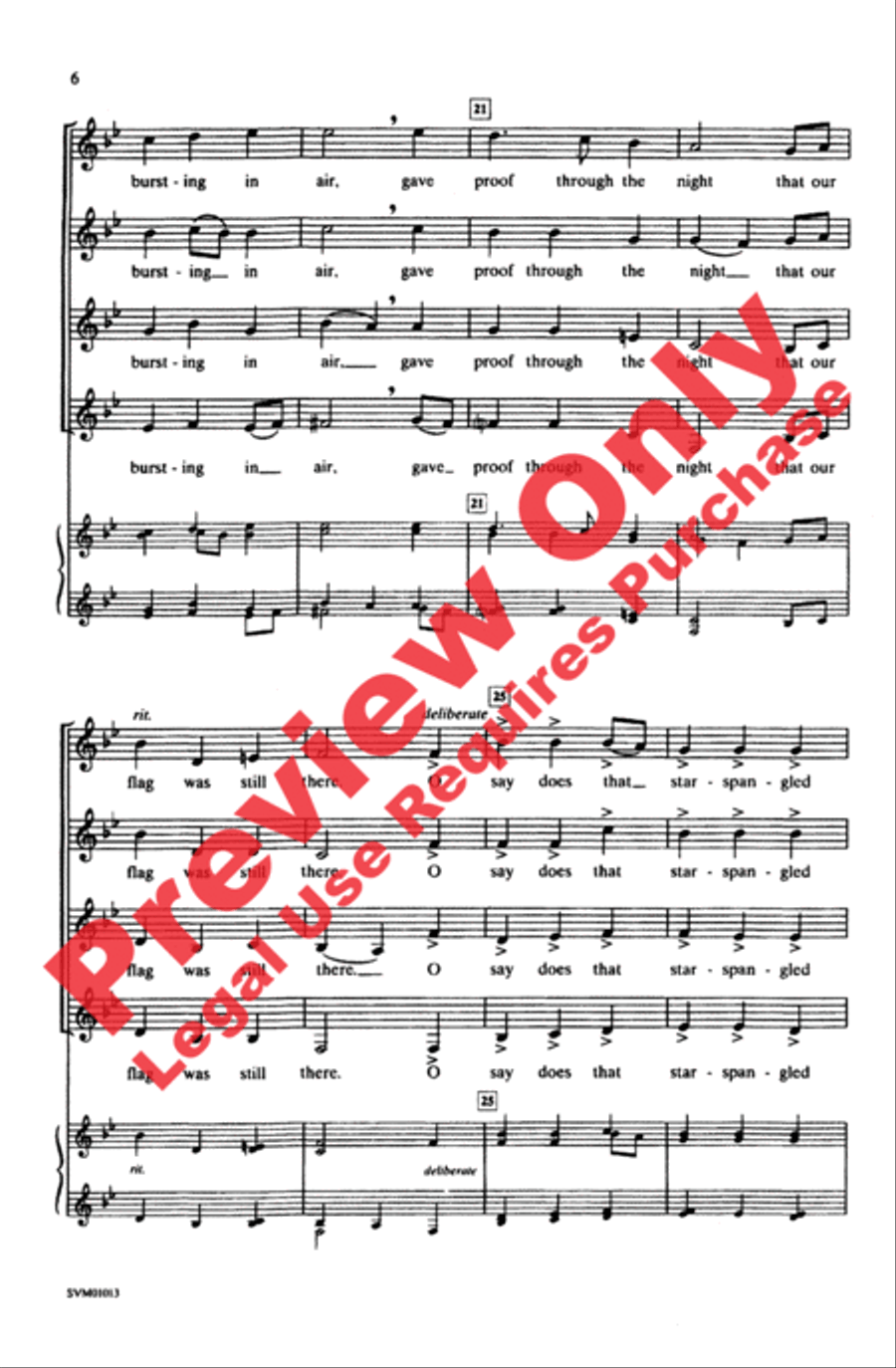 The Star-Spangled Banner Women's Choir scores gallery preview page 5