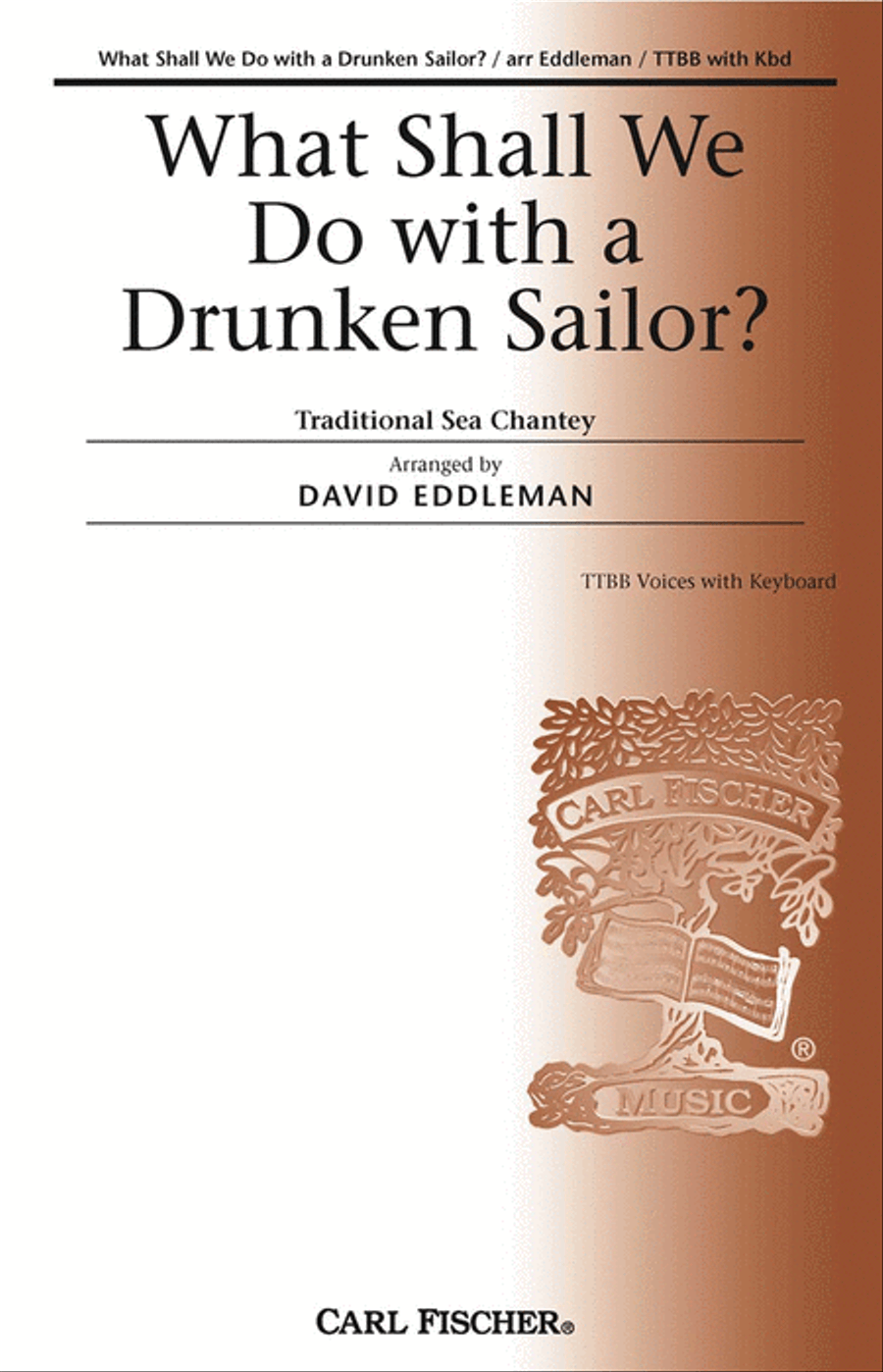 What Shall We Do With A Drunken Sailor? Choir scores gallery preview page 1
