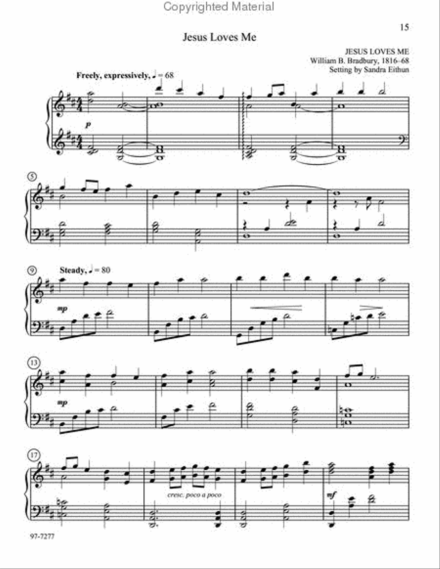Abide with Us Piano Solo scores gallery preview page 6