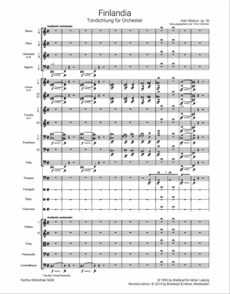 Finlandia Op. 26 Finlandia Op. 26 Orchestra scores gallery preview page 2
