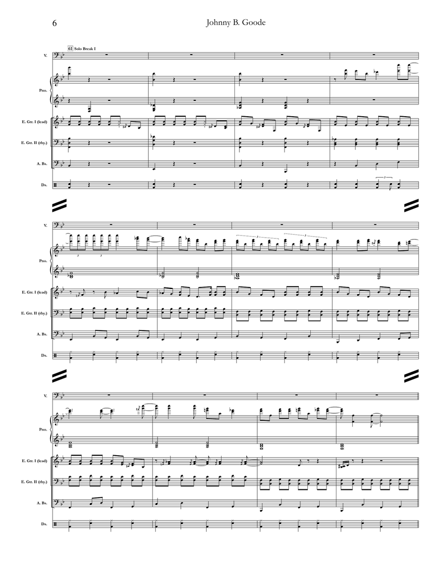 Johnny B. Goode School and Community scores gallery preview page 6