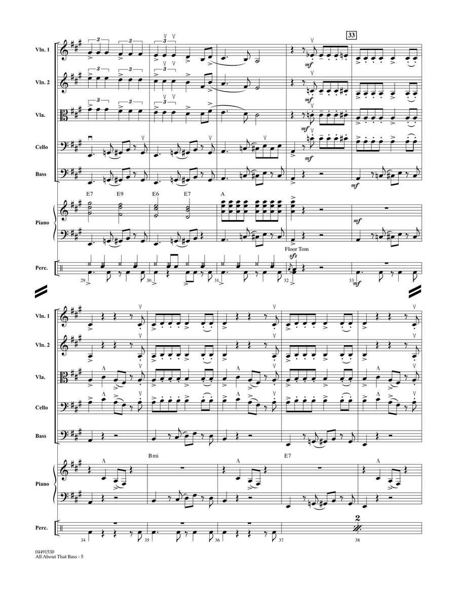 All About That Bass - Conductor Score (Full Score) String Orchestra scores gallery preview page 5