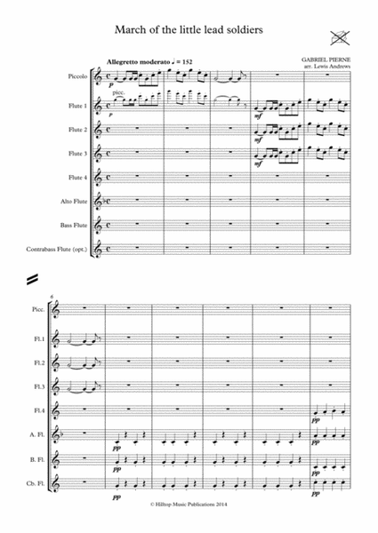 March of the little lead soldiers arr. flute choir image number null