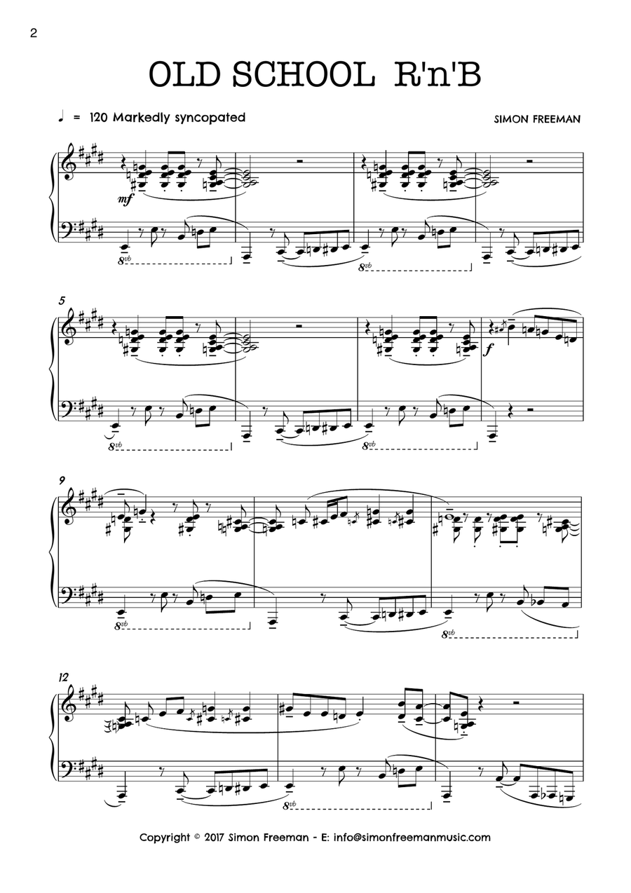 RHYTHM'n'BLUES - OLD SCHOOL R'N'B Piano Method scores gallery preview page 2