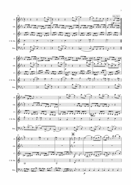 Mozart: Serenade No.13 in G "Eine Kleine Nachtmusik" K.525 Mvt.II Romance - wind quintet image number null