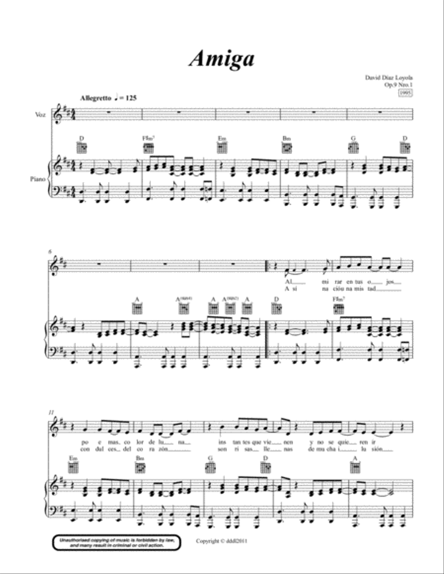 Amiga Op.9 Nro.1 Voice scores gallery preview page 3