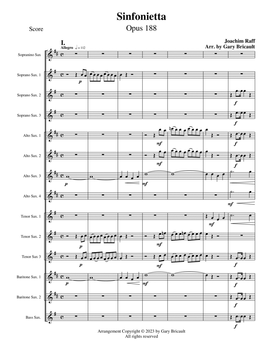 Sinfonietta - Opus 188 image number null