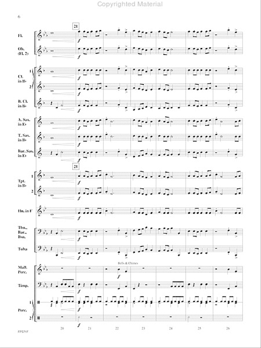 The Pursuit of Knowledge Concert Band scores gallery preview page 7