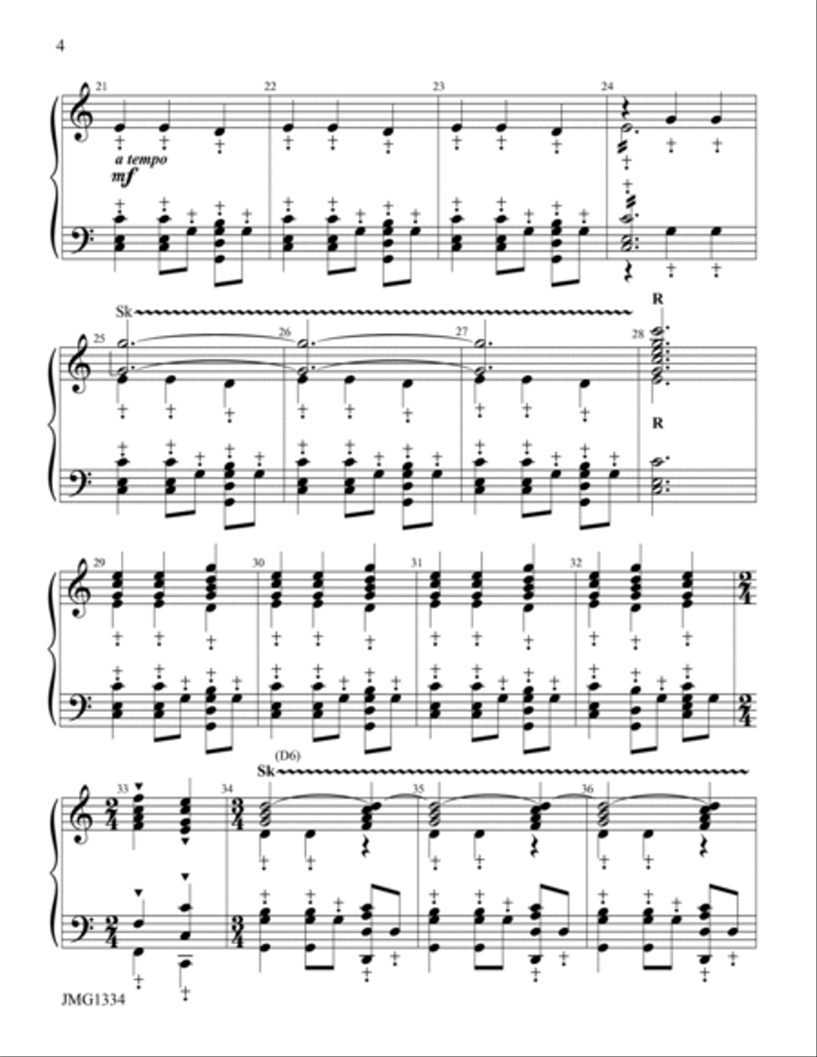 Alleluia! Hear the Bells Ringing! Handbell Choir scores gallery preview page 4