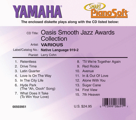 Oasis Smooth Jazz Awards Collection - Piano Software