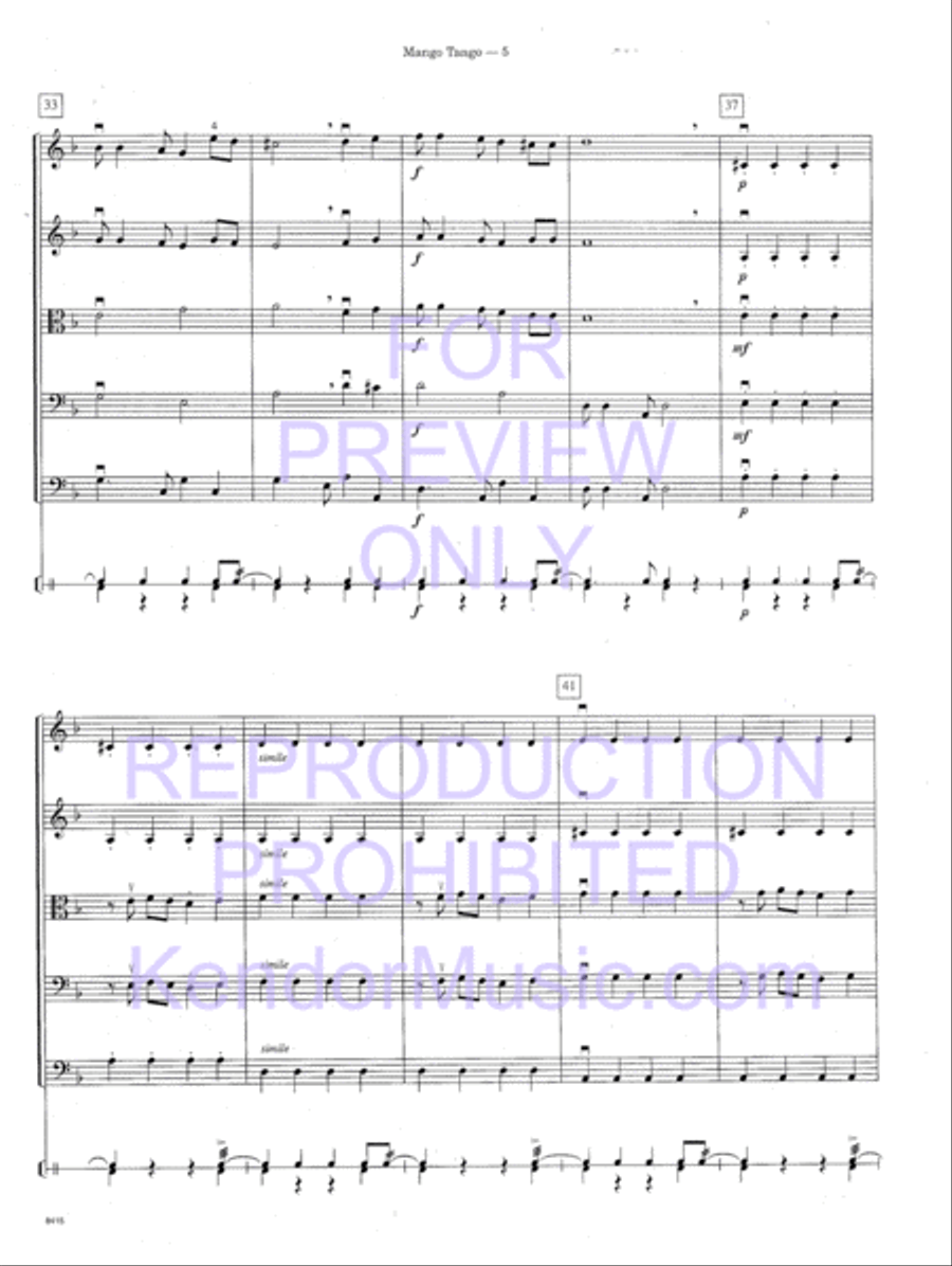 Mango Tango (Full Score) String Orchestra scores gallery preview page 8