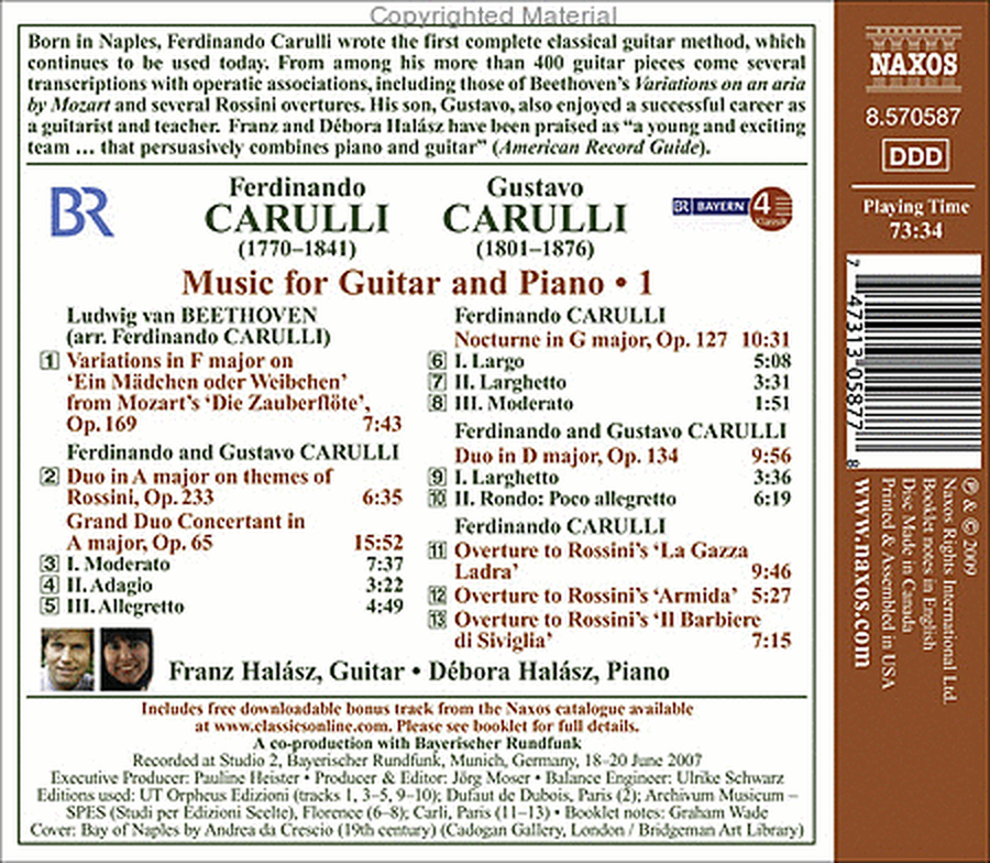 Volume 1: Music for Guitar and Piano image number null