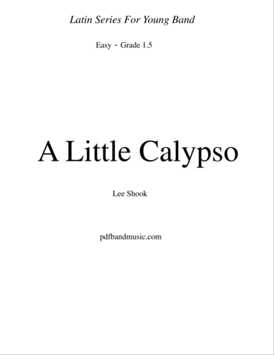 A Little Calypso Concert Band scores gallery preview page 2