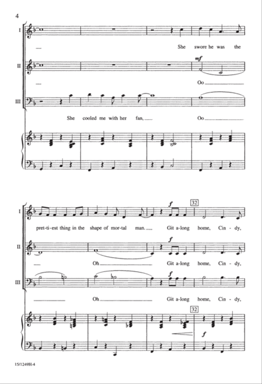 Cindy Cindy 3-Part scores gallery preview page 5