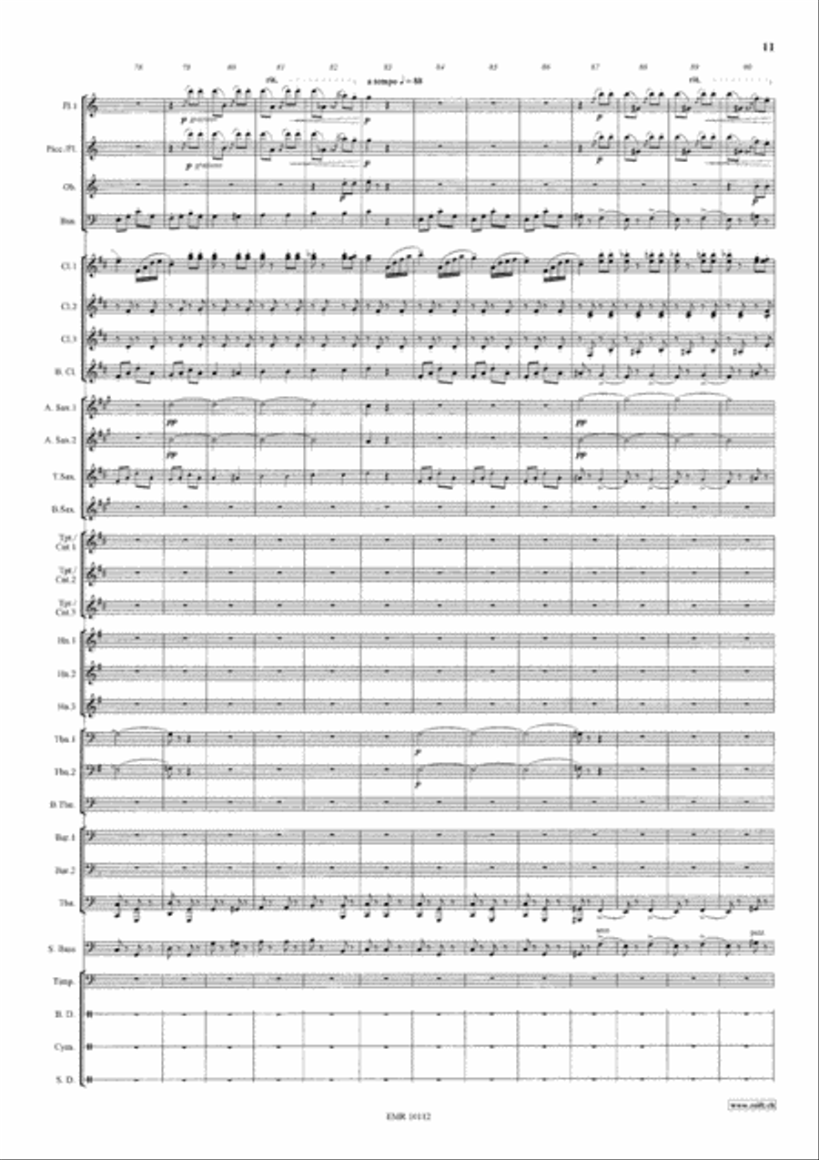 Die Fledermaus Overture Concert Band scores gallery preview page 12