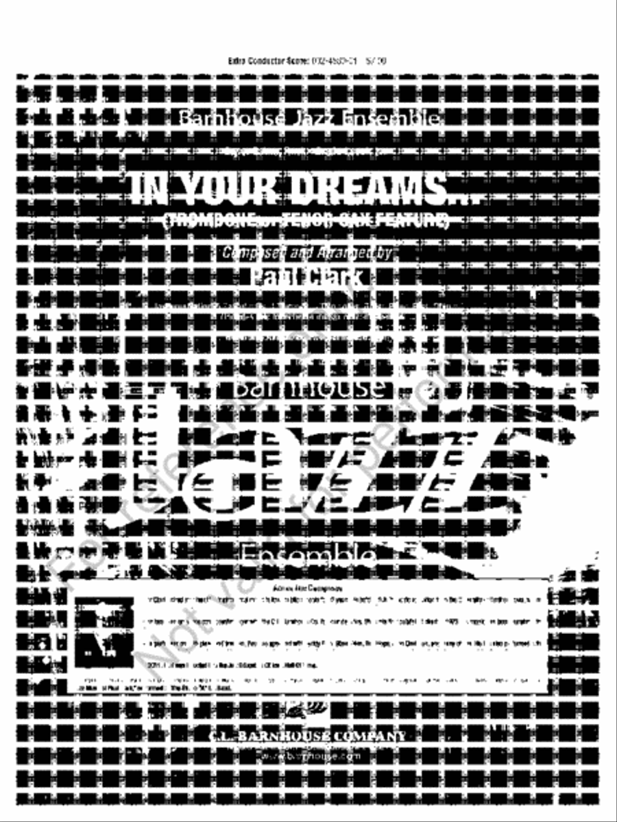 In Your Dreams… In Your Dreams… Jazz Ensemble scores gallery preview page 2
