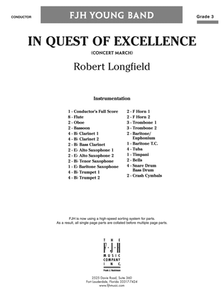 In Quest of Excellence: Score
