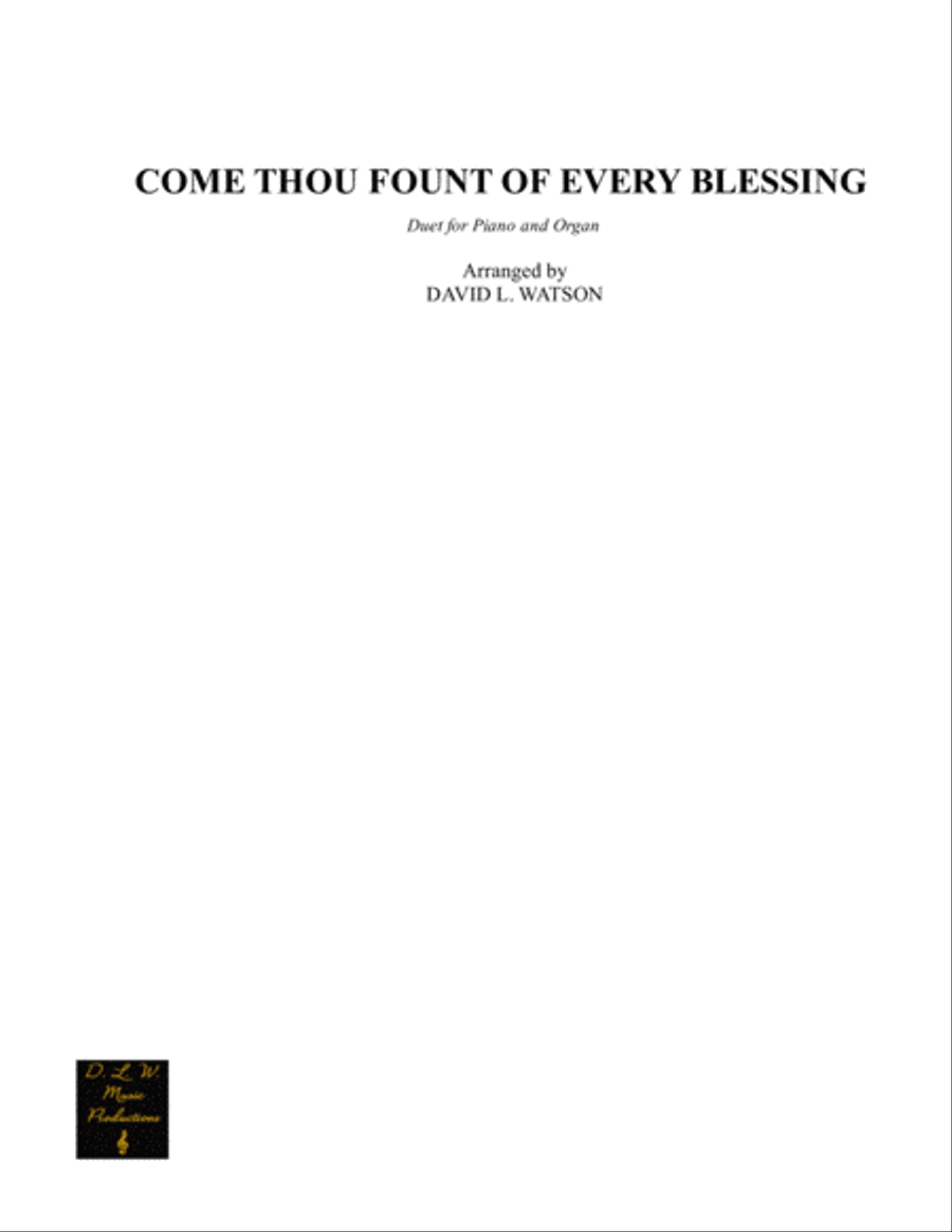 Come Thou Fount of Every Blessing Piano scores gallery preview page 1
