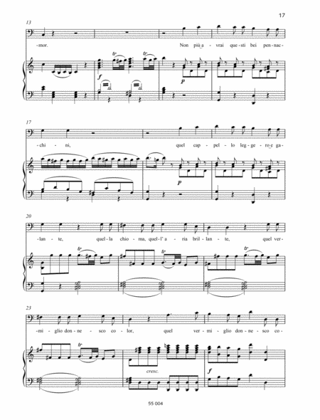 Non più andrai by Wolfgang Amadeus Mozart Bass Voice - Digital Sheet Music