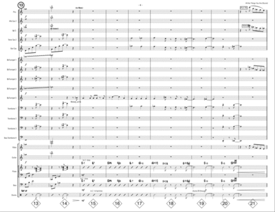 All The Things You Are Large Ensemble scores gallery preview page 4