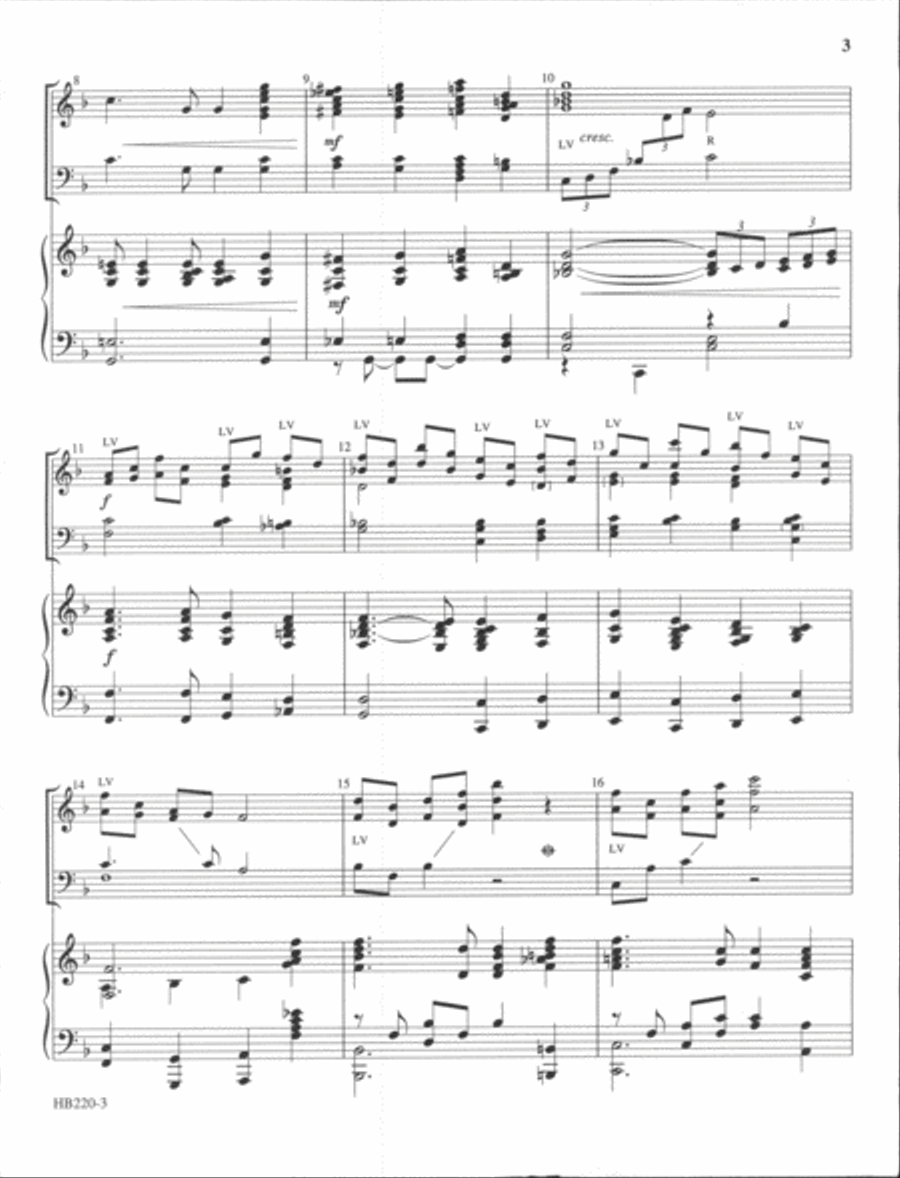 Let's All Ring Patriotic Tunes - full score Handbell Choir scores gallery preview page 3