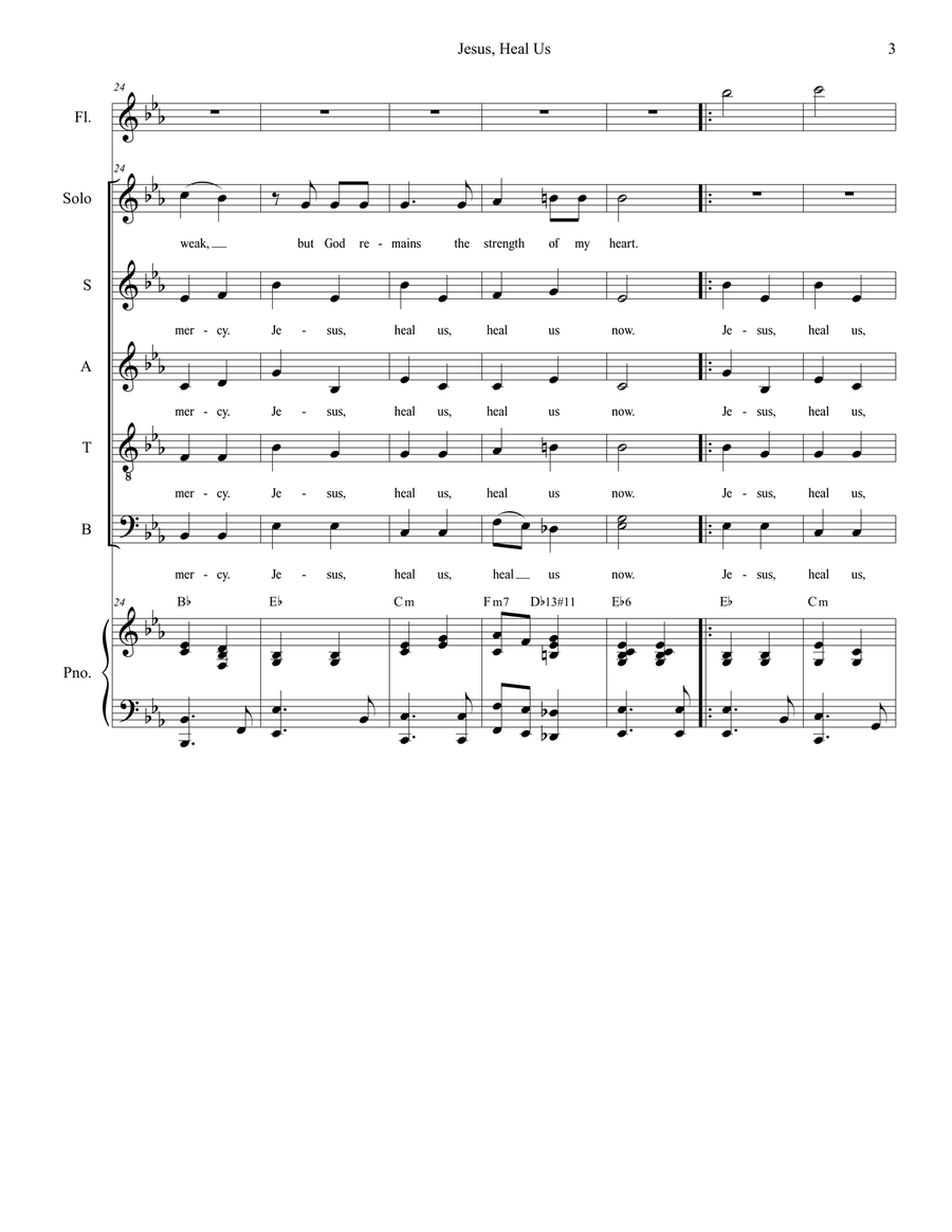 Jesus, Heal Us Divisi scores gallery preview page 4