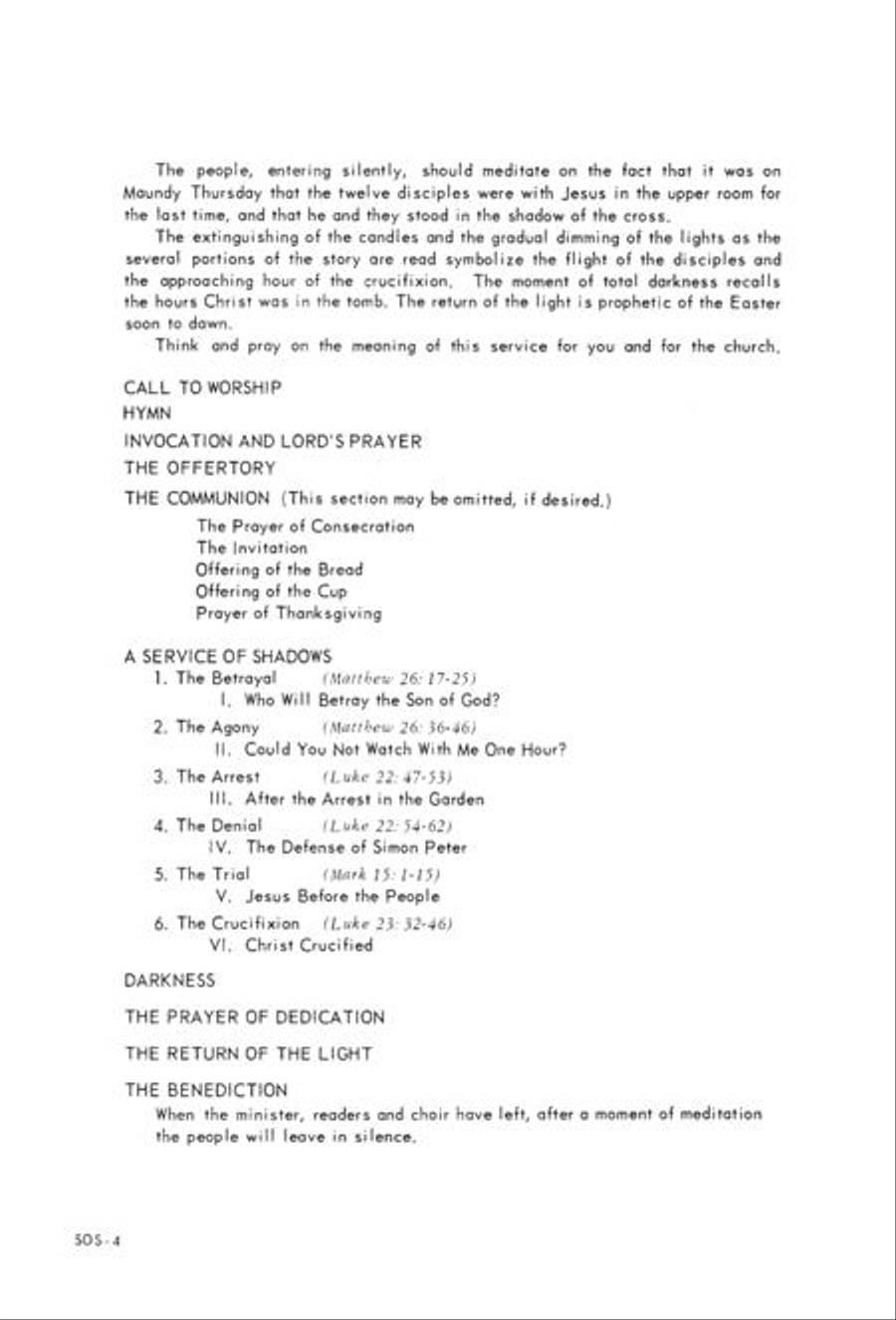 A Service of Shadows 4-Part scores gallery preview page 6