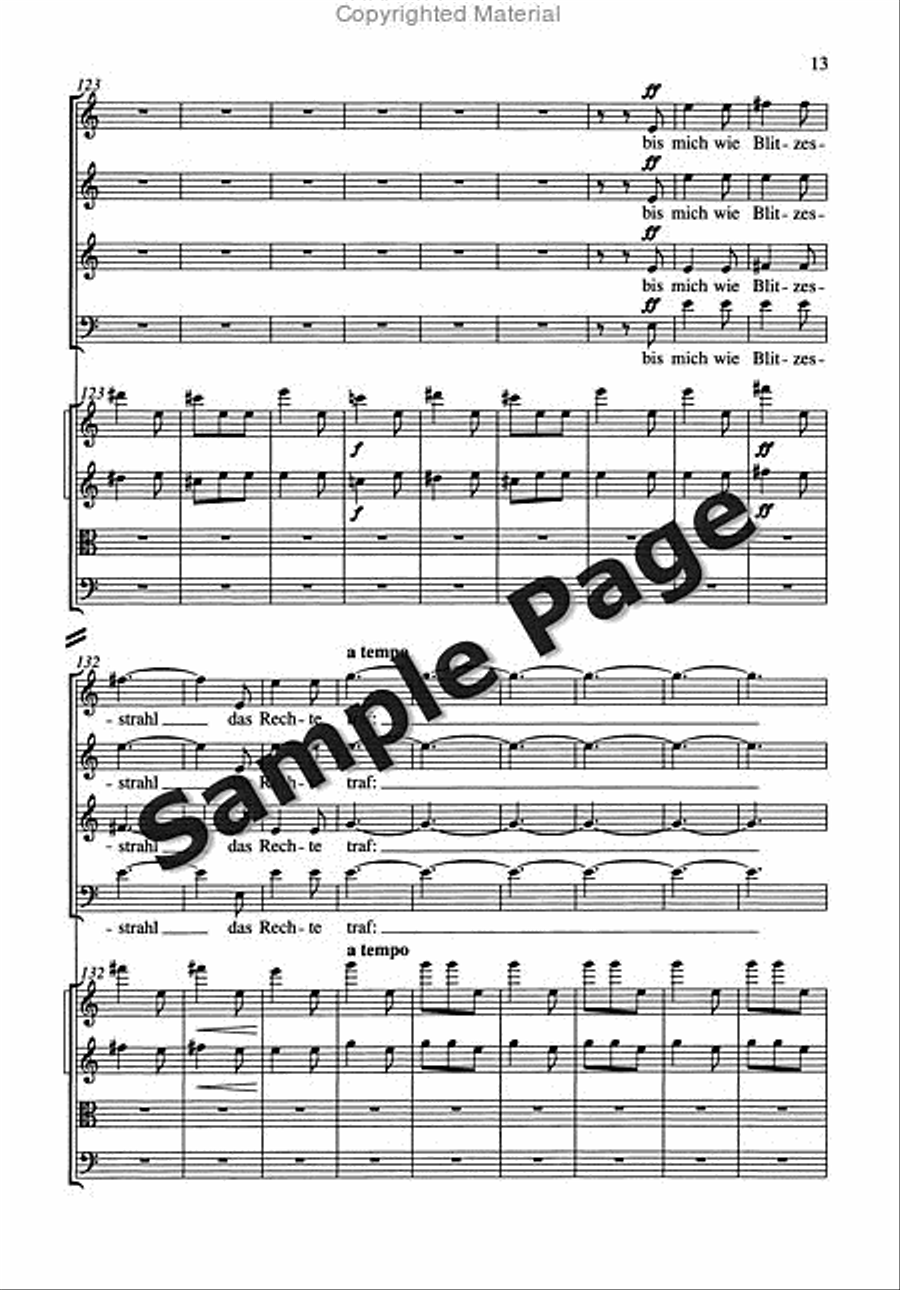 Gloriola Satb/strings/pf Score 4-Part scores gallery preview page 14