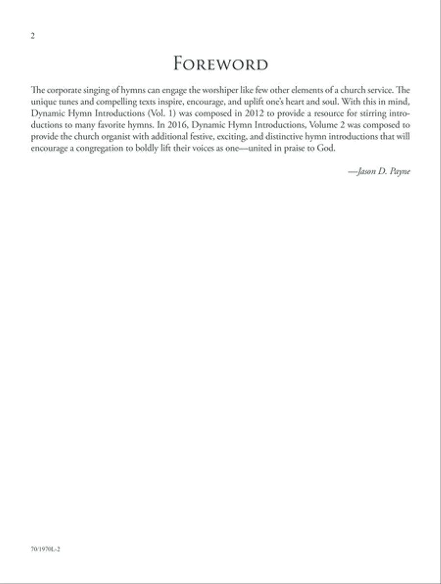 Dynamic Hymn Introductions for Organ, Vol. 2 (Digital Download) Organ scores gallery preview page 2