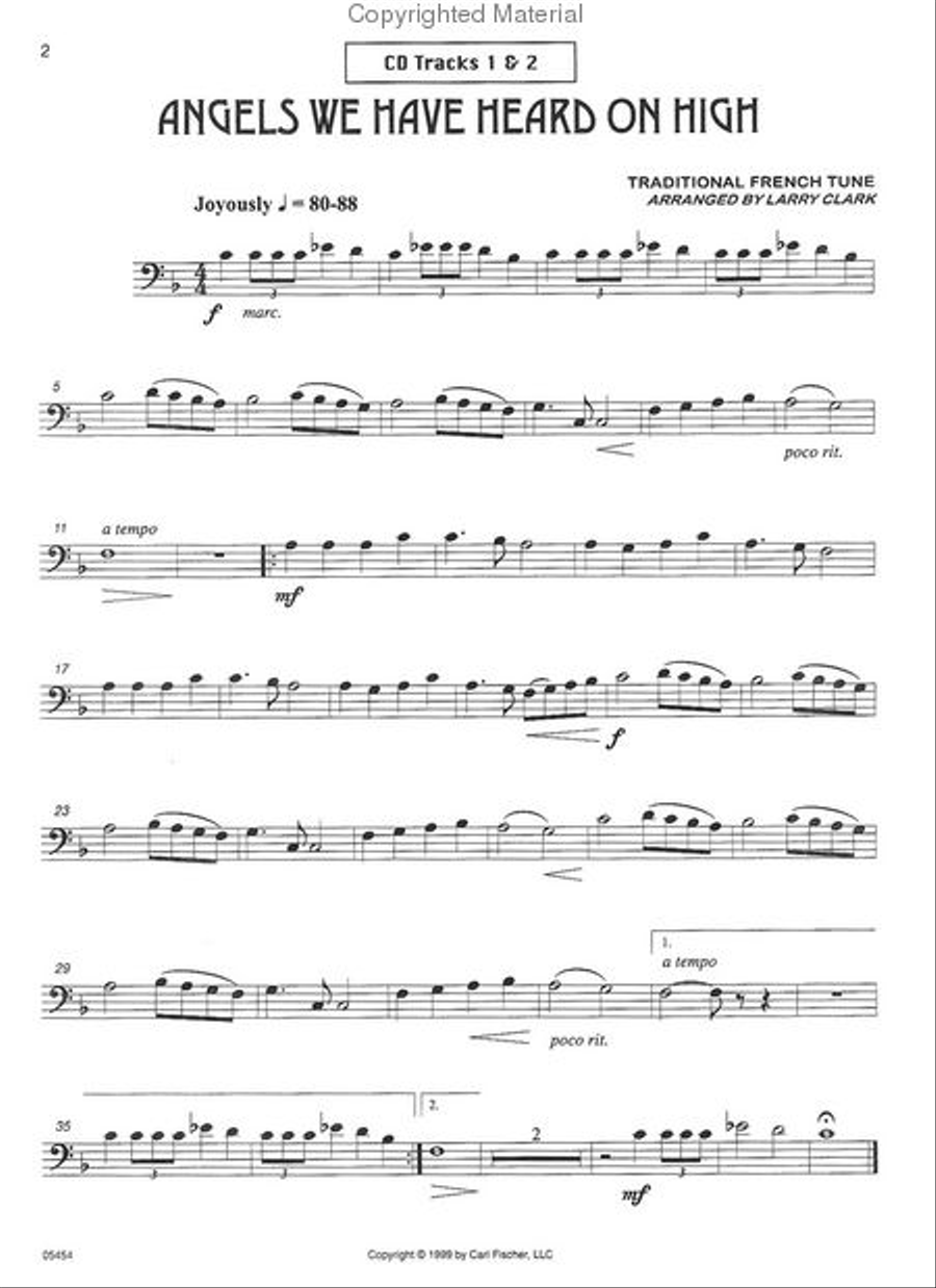 Easy Christmas Favorites Trombone Solo scores gallery preview page 2