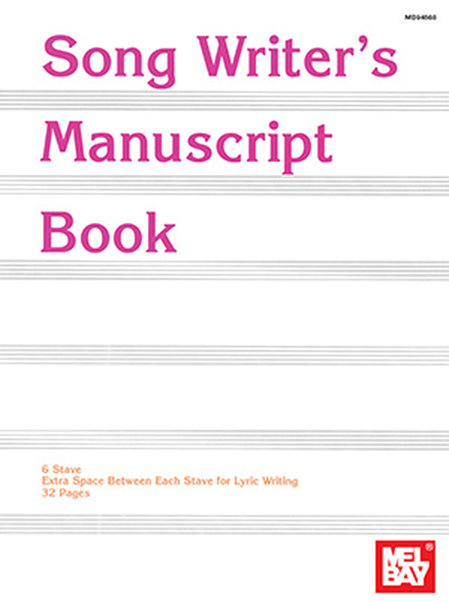 Song Writer's Manuscript Book Staff Paper scores gallery preview page 1
