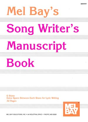 Book cover for Song Writer's Manuscript Book