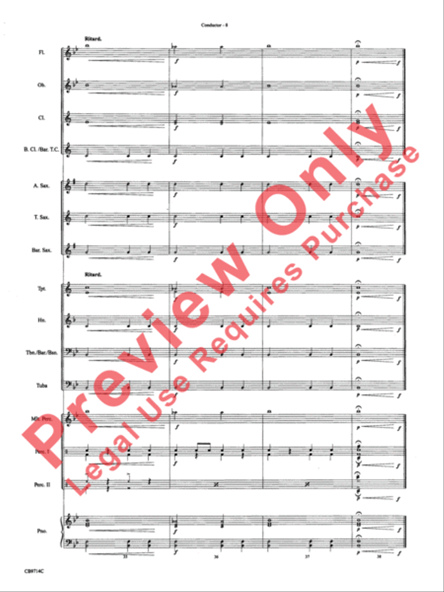 The Little Drummer Boy Concert Band scores gallery preview page 11