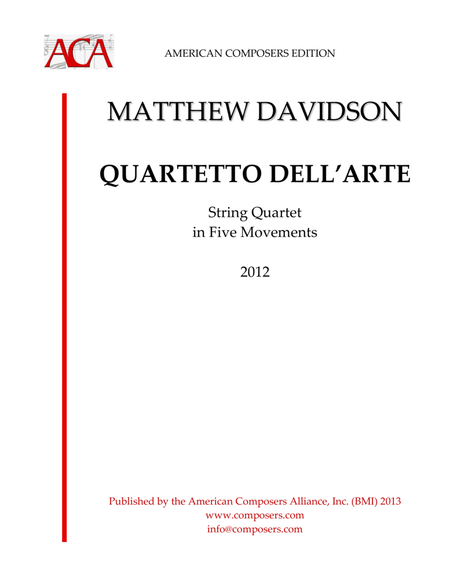 [Davidson] Quartetto Dell'arte