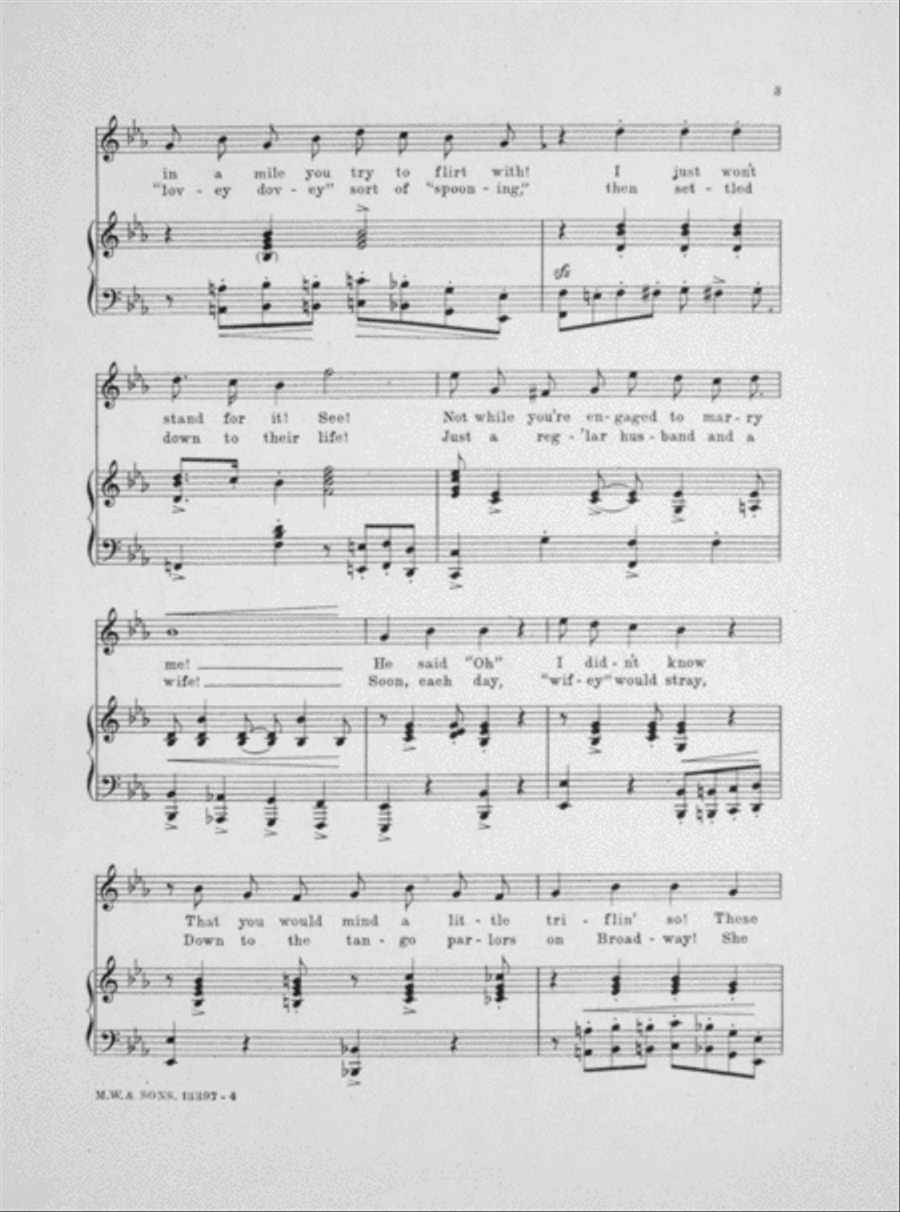 The More I See of Others Dear, the Better I Like You (An Imitation of the Present Day Ragtime Song) Voice scores gallery preview page 3