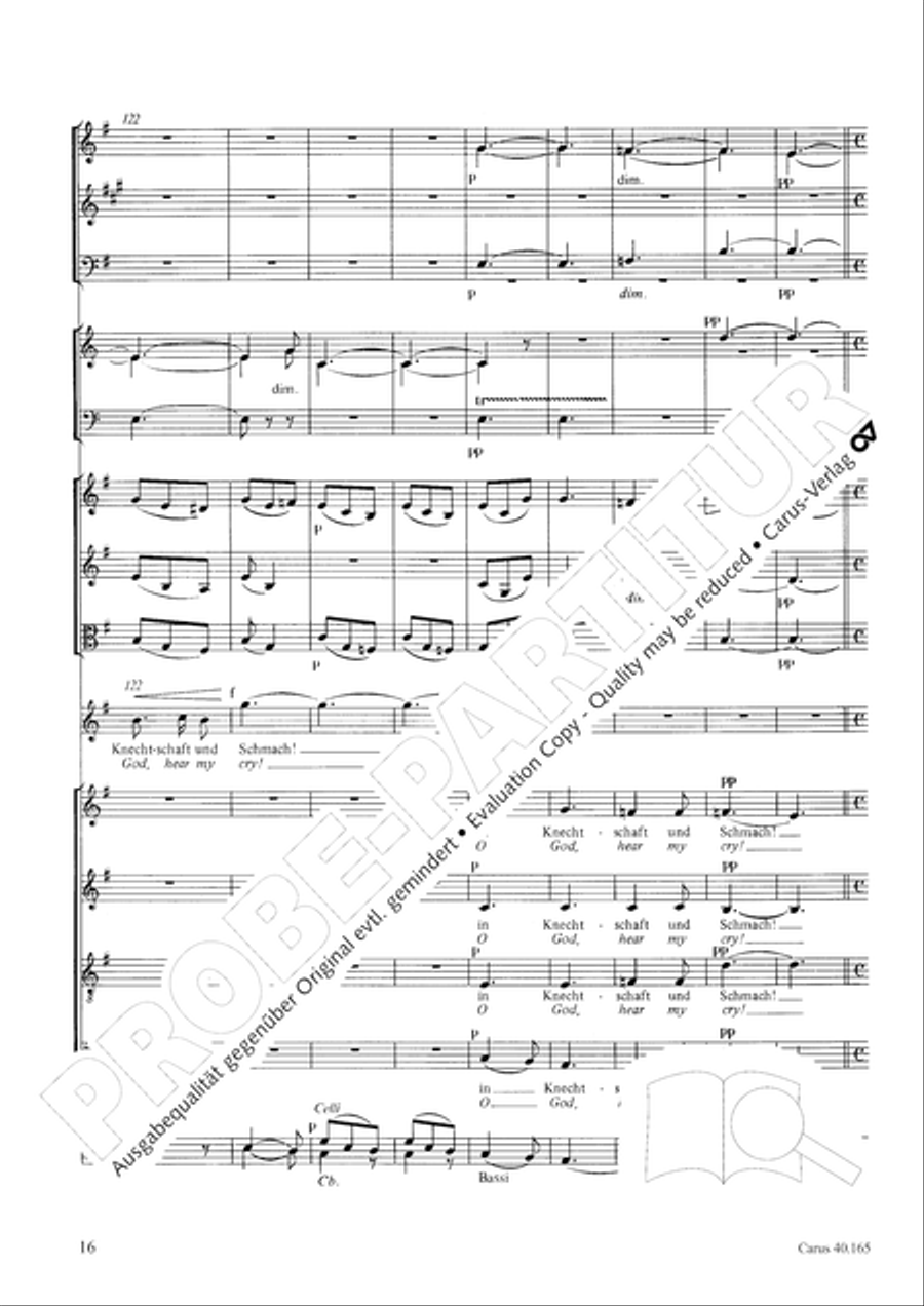 Hor mein Bitten (2 Fassungen) Score scores gallery preview page 27