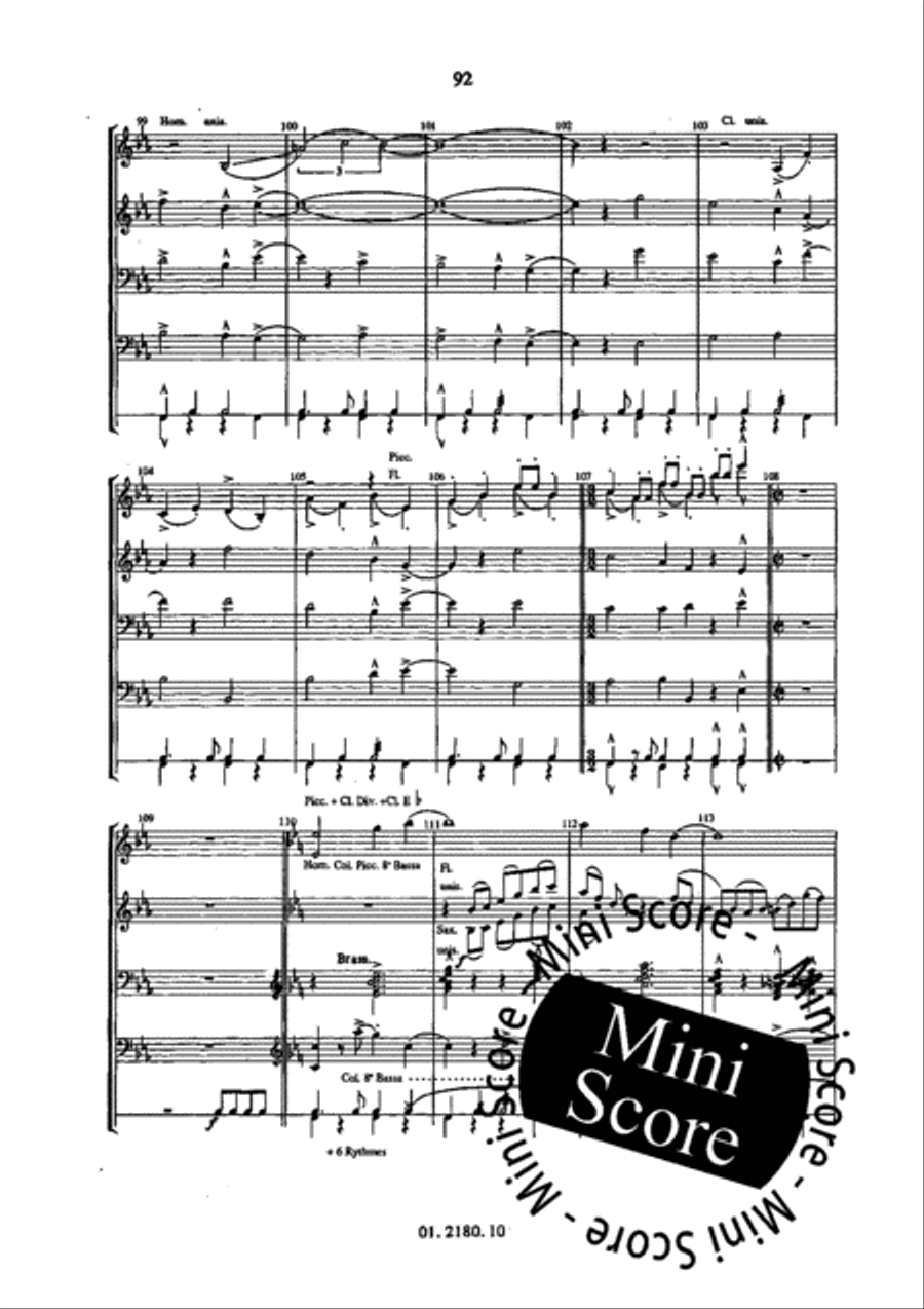 Brazilian Suite Brazilian Suite Concert Band scores gallery preview page 98