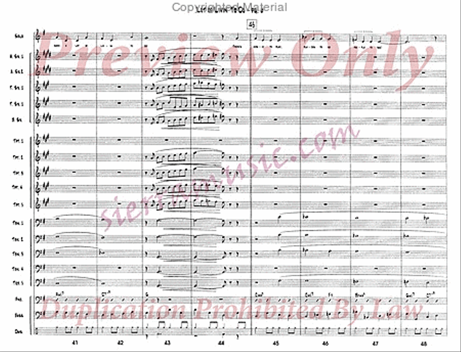 Lot Of Livin' To Do Jazz Ensemble scores gallery preview page 7