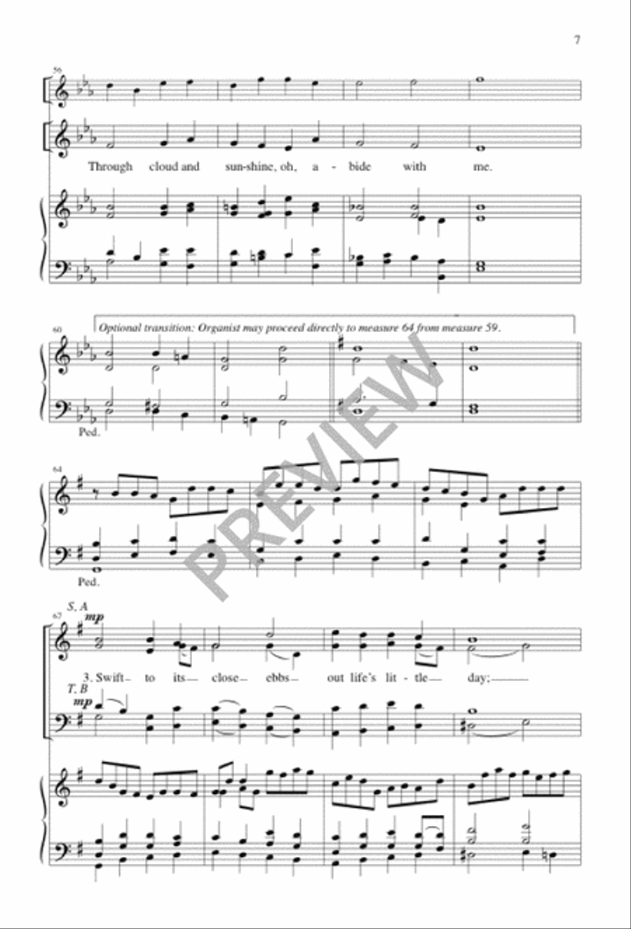 Abide with Me Abide with Me 4-Part scores gallery preview page 7
