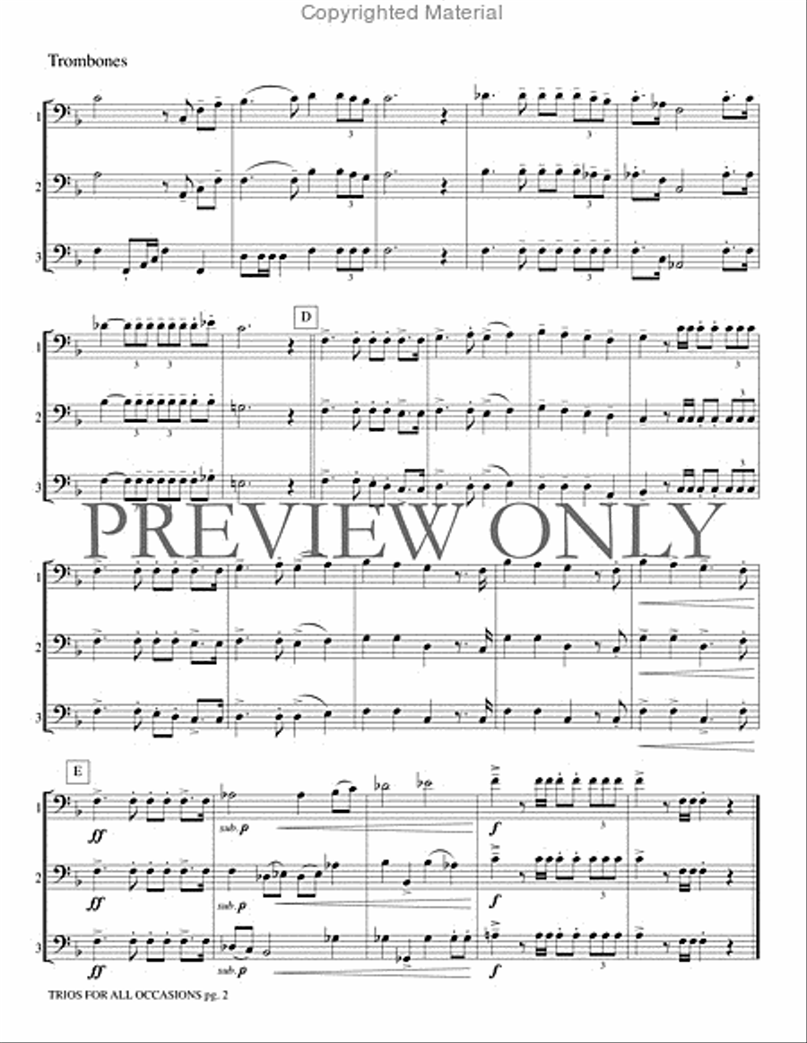 Trios for All Occasions Small Ensemble scores gallery preview page 3