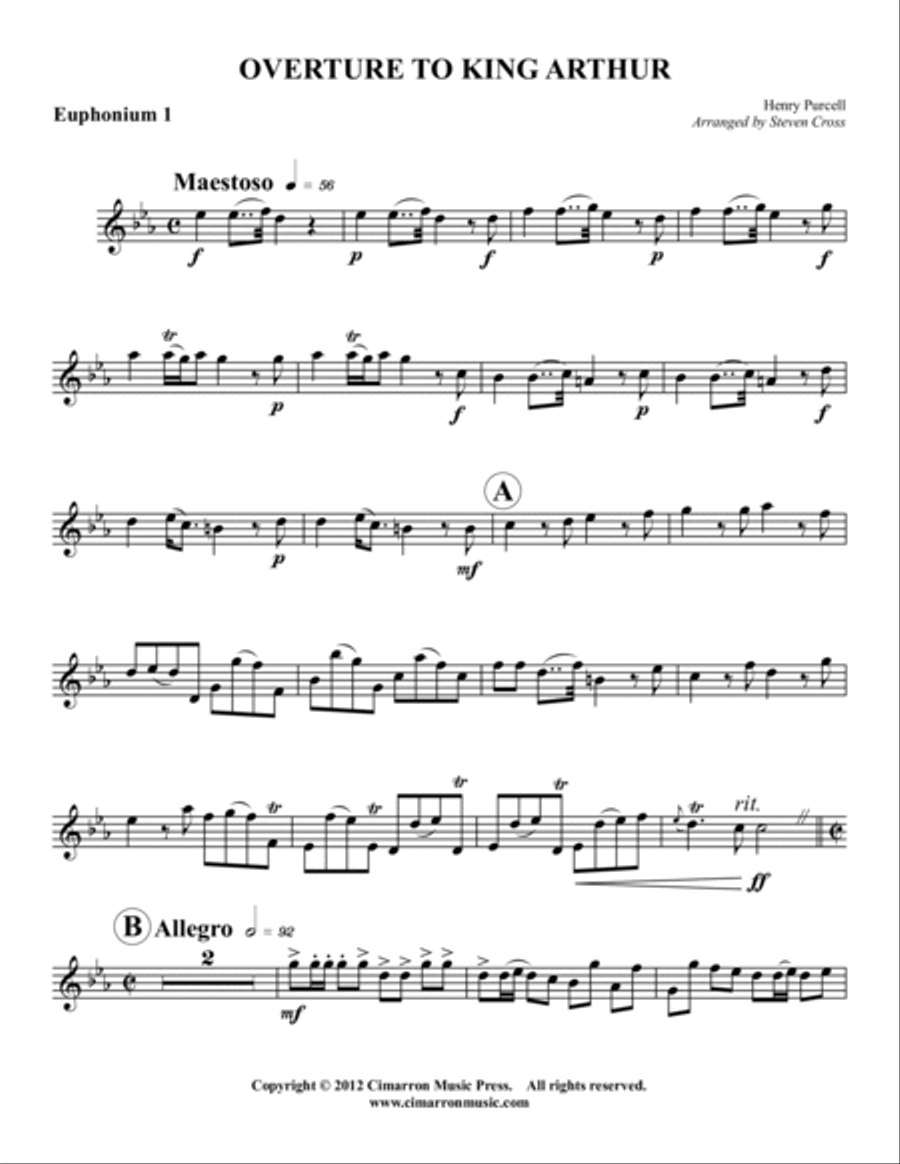 Overture to King Arthur EETT scores gallery preview page 6